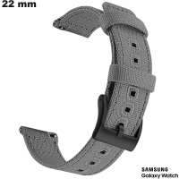Bracciale per orologio intelligente Samsung Tessuto 22 mm Grigio di qualità