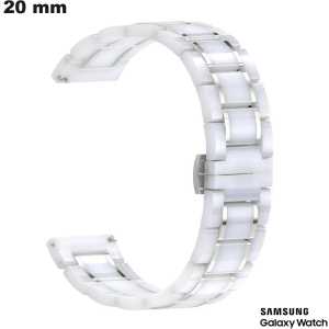 Armband Keramik 20 mm Samsung Smartwatch Weiß günstig