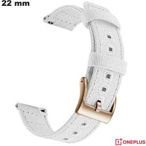Bracciale smartwatch Tessuto 22 mm OnePlus Bianco economico