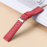 Verkauf Armband Echtes Leder Smartwatch 22 mm Samsung Rot