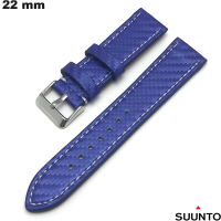 Verkauf Echtes Lederarmband Suunto 22mm Smartwatch Blau