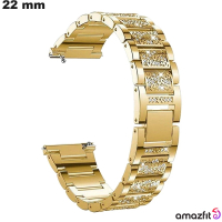 Amazfit 22 mm Goldene Metall Smartwatch-Armbänder günstig