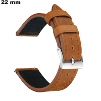 Armband aus echtem Leder für Uhr Braun 22mm günstig