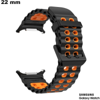 Verkauf Schwarz Armband für Uhr Gummi 22mm Samsung