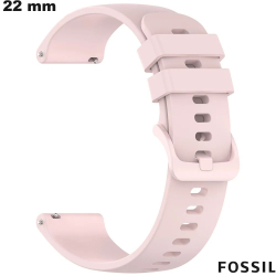 Bracelet de montre Caoutchouc 22mm Rose Fossil