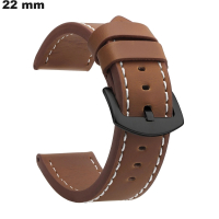 Armband 22mm original Cuir PU Uhr Braun \ Bester Preis