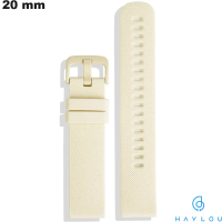Armband Haylou Beige Gummi 20mm ● Versandkosten 3,99€