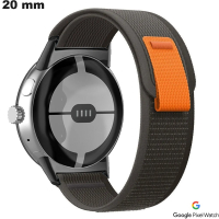 Armband Google Pixel 20mm Nylon Uhr Schwarz \ Schneller Versand