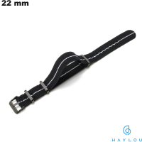 Armband 22 mm Nylon Schwarz Haylou Smartwatch günstig