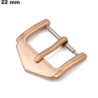 Günstiger rosevergoldeter 22 mm Edelstahl-Ardillonverschluss günstig