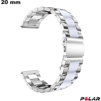 Armband aus Edelstahl smartwatch Silber Polar 20mm von hoher Qualität
