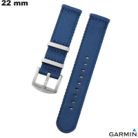 Blue Nylon Watch Strap Garmin 22 mm ● Shipped in 24h