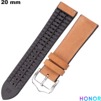 Bracelet Marron 20mm pour montre Honor Silicone