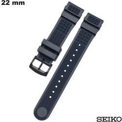 Bracelet Silicone Seiko pour montre Bleu 22mm