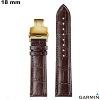 Armband 18 mm Garmin Marron Smartwatch Echtes Leder günstig