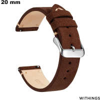 Armband 20 mm Withings Echtes Leder Braun günstige Uhr