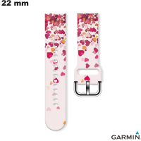 Armband aus Gummi für Garmin Uhr Herz Rosa 22mm günstig
