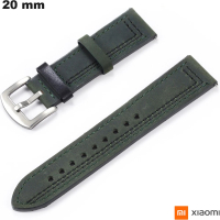 Armband 20 mm für Xiaomi-Uhr Grün Echtleder kaufen