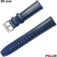 Armband 20 mm Echtes Leder Polar Blau Uhr günstig