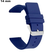 Acheter Bracelet de montre Bleu Caoutchouc 14 mm Sport Course
