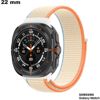 Bracelet Beige 22mm Nylon pour montre Samsung \ Qualité Premium