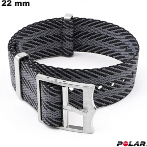 Armband Nylon smartwatch Polar Grau 22 mm günstig Armband Nylon smartwatch Polar Grau 22 mm günstig