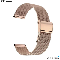 Armband 22mm Edelstahl Goldrose Luxuriöse Garmin Uhr kaufen