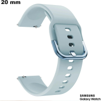 Bracelet pour montre 20 mm Samsung Bleu Caoutchouc de qualité