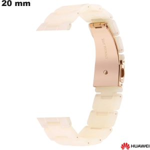 Armband Uhr 20mm Weiß Huawei Resin - Kostenloser Versand
