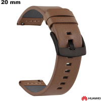 Huawei 20 mm braunes PU-Lederarmband für Smartwatch kaufen