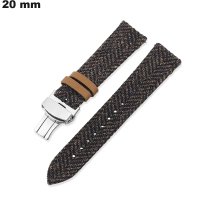 Armband 20 mm Braun Echtes Leder Uhr: Versand in 24h