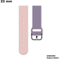 Bracelet 22mm Rose pour montre Samsung Silicone - Meilleur Prix