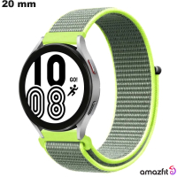 Armband 20 mm Uhr Amazfit Grau Gewebe (Pop, GTS 3) von hoher Qualität