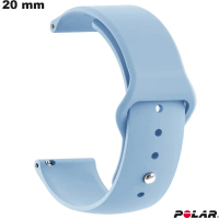 Polsbandhorloge Blauw 20 mm Silicoon Polar: Eenvoudige Montage