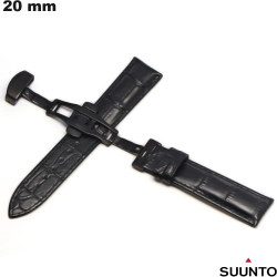 Suunto Smartwatch Bracelet 20 mm Genuine Leather Black