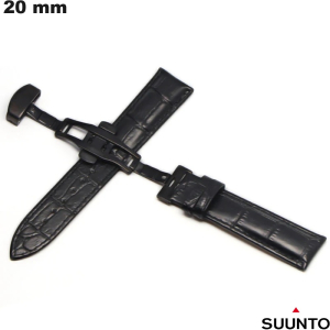 Suunto Smartwatch-Armband 20 mm Echtes Leder Schwarz kaufen