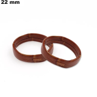 2 Schlaufen Marron Echtes Leder Armband 22 mm | Kostenloser Versand ab 20€