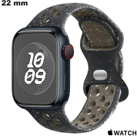 Zwarte Siliconen Armband smartwatch 22mm Apple Watch goedkoop