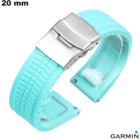 Verkauf des blauen Silikonarmbands für Garmin Smartwatch 20 mm