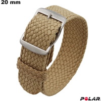 Beige Polar 20mm Armband für Nylon-Uhren - Kostenloser Versand ab 20€