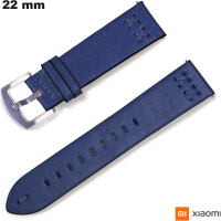 Armbanduhr Bleu Smartwatch 22 mm Xiaomi Echtes hochwertiges Leder