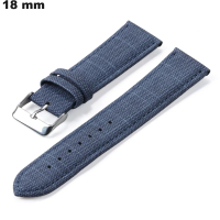 Armband Blau Uhr Nylon 18mm # Premium Qualität