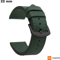 Armband 22 mm Kunstleder Grün für hochwertige Xiaomi-Uhr