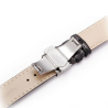 Armband Echtes Leder Schwarz Uhr 16mm ● Premium Qualität