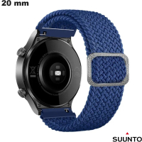 Verkoop van blauwe nylon smartwatchband 20 mm Suunto