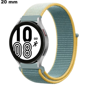 Bracelet montre Nylon 20 mm Bleu
