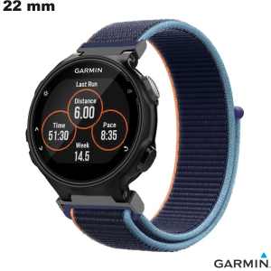 Garmin 22mm Nylon Armband Blau \ Schnelle Lieferung