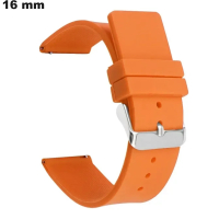 Bracelet montre Orange Rugby 16 mm Silicone # Envoi en 24h