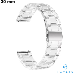 Bracciale 20mm per smartwatch PVC Trasparente Haylou