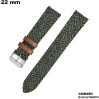 Bracelet 22 mm montre Samsung Cuir PU Vert ● Frais de Port 3,99€